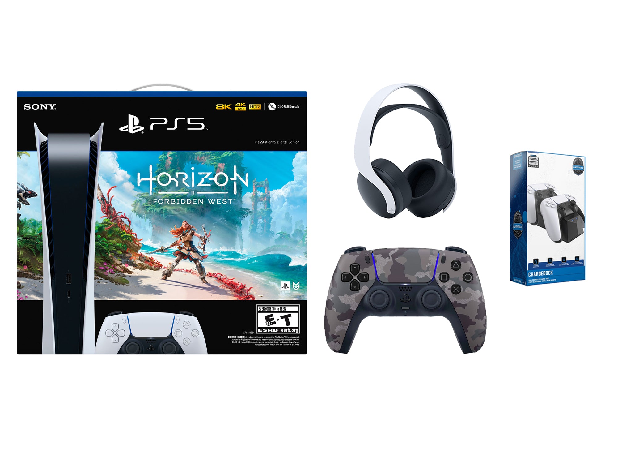 Sony Playstation 5 Digital Edition Horizon Forbidden West Bundle with