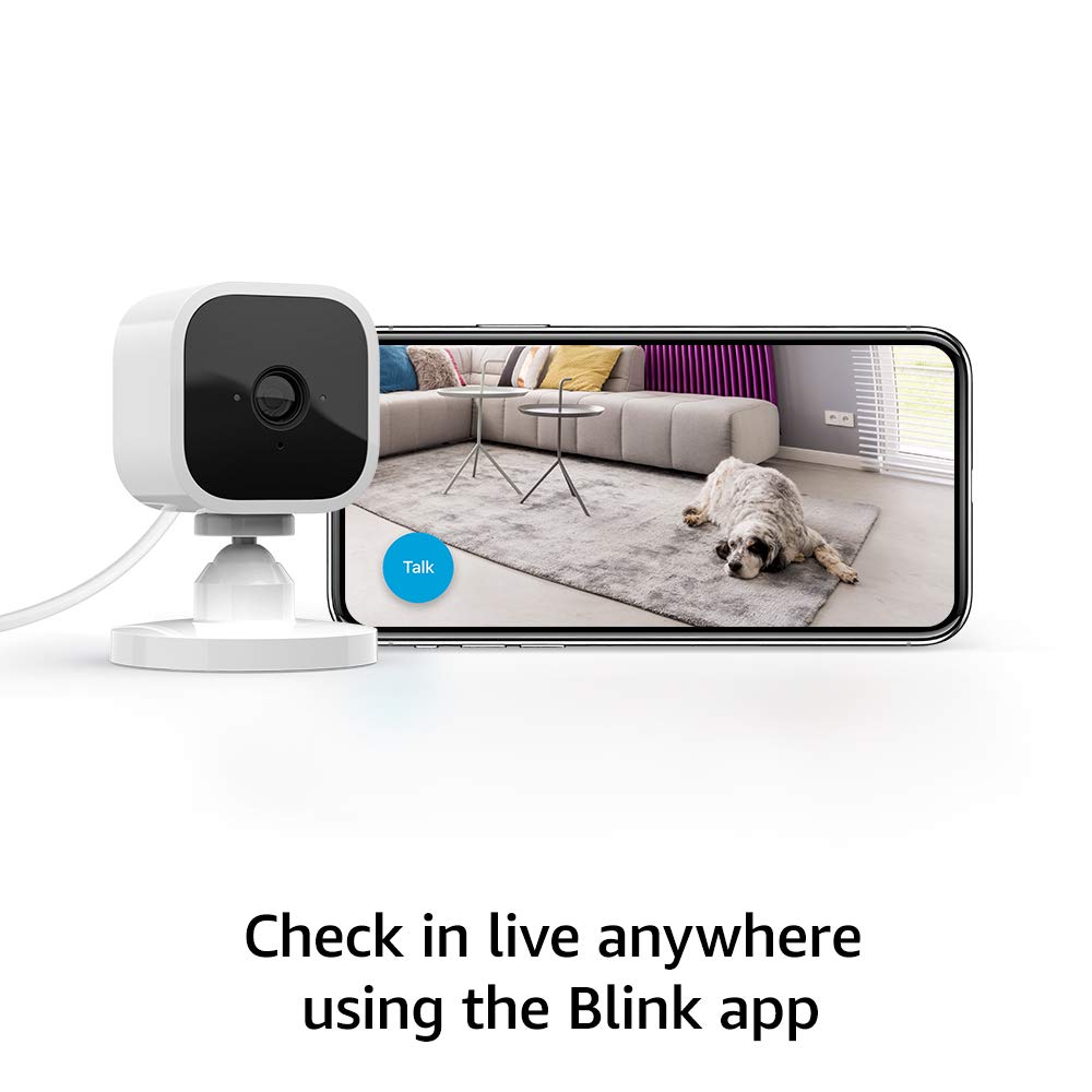 Blink Mini Indoor 1080p Wi-Fi Security Camera with Motion Detection, Night Vision - White - Pro-Distributing