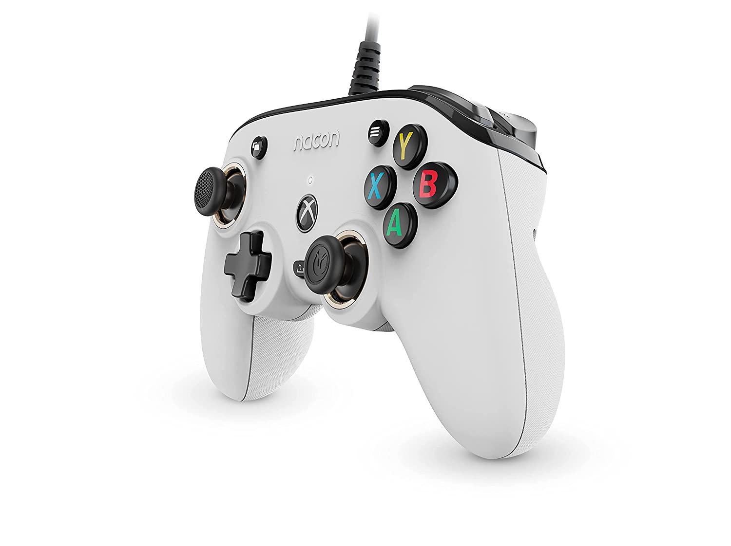 Microsoft Xbox Series Pulse Red Wireless Controller and Nacon PRO Compact White Controller Bundle - Pro-Distributing