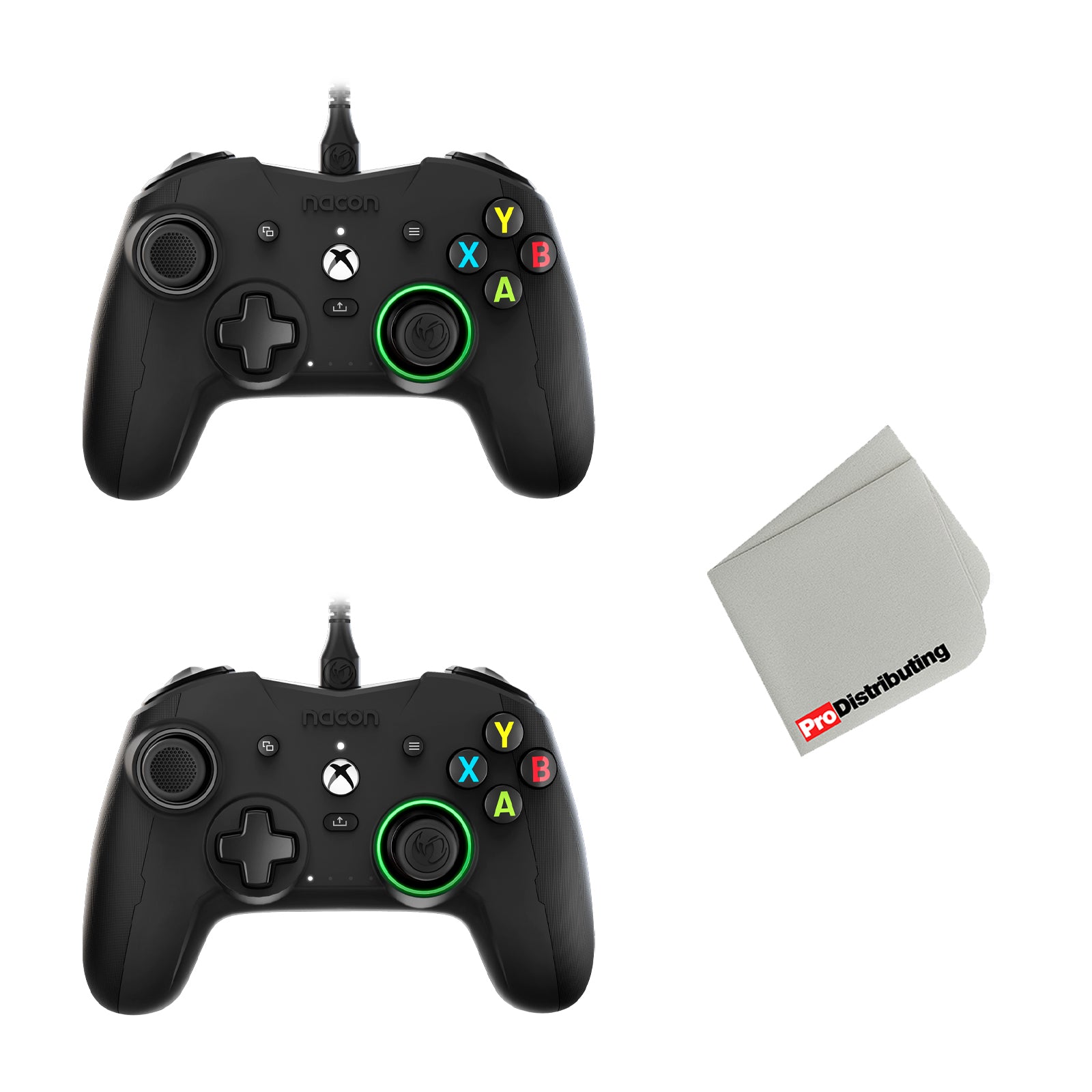 Nacon PRO Compact Controller for Xbox Series X|S and Xbox One - Black (2 Pack) - Pro-Distributing