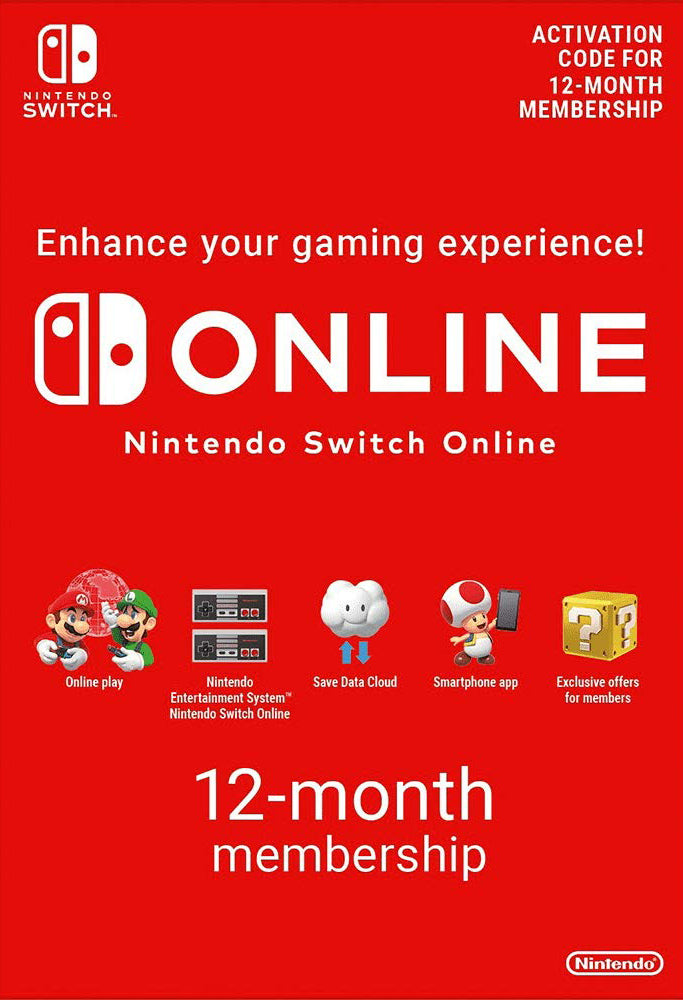 Nintendo Switch OLED 64GB Console White Joy-Con Bundle with Online 12 Month Family Membership Bundle - Pro-Distributing