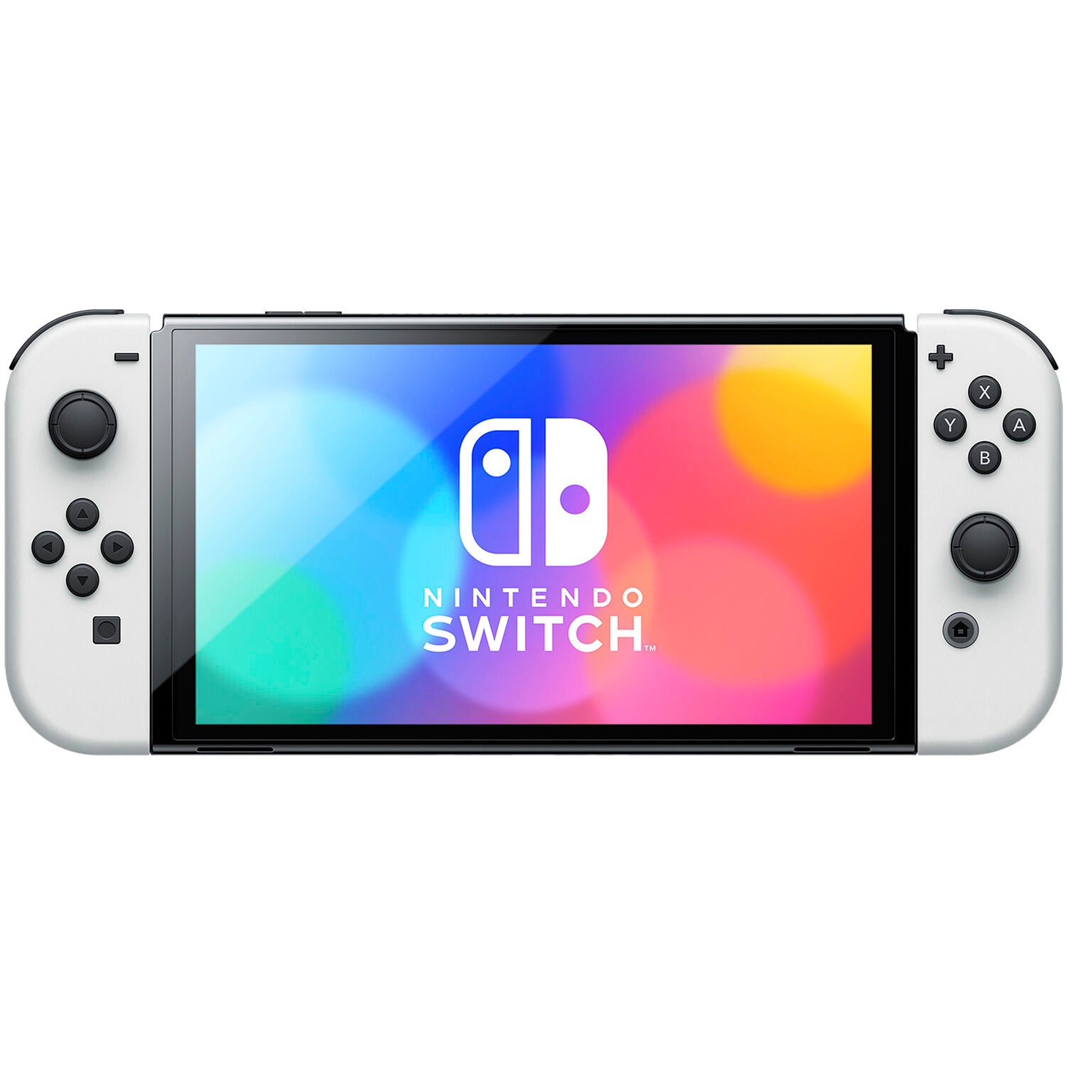 Nintendo Switch OLED Console White with Sandisk 128GB MicroSD Card, New Super Mario Bros. U Deluxe and Screen Cleaning Cloth - Pro-Distributing