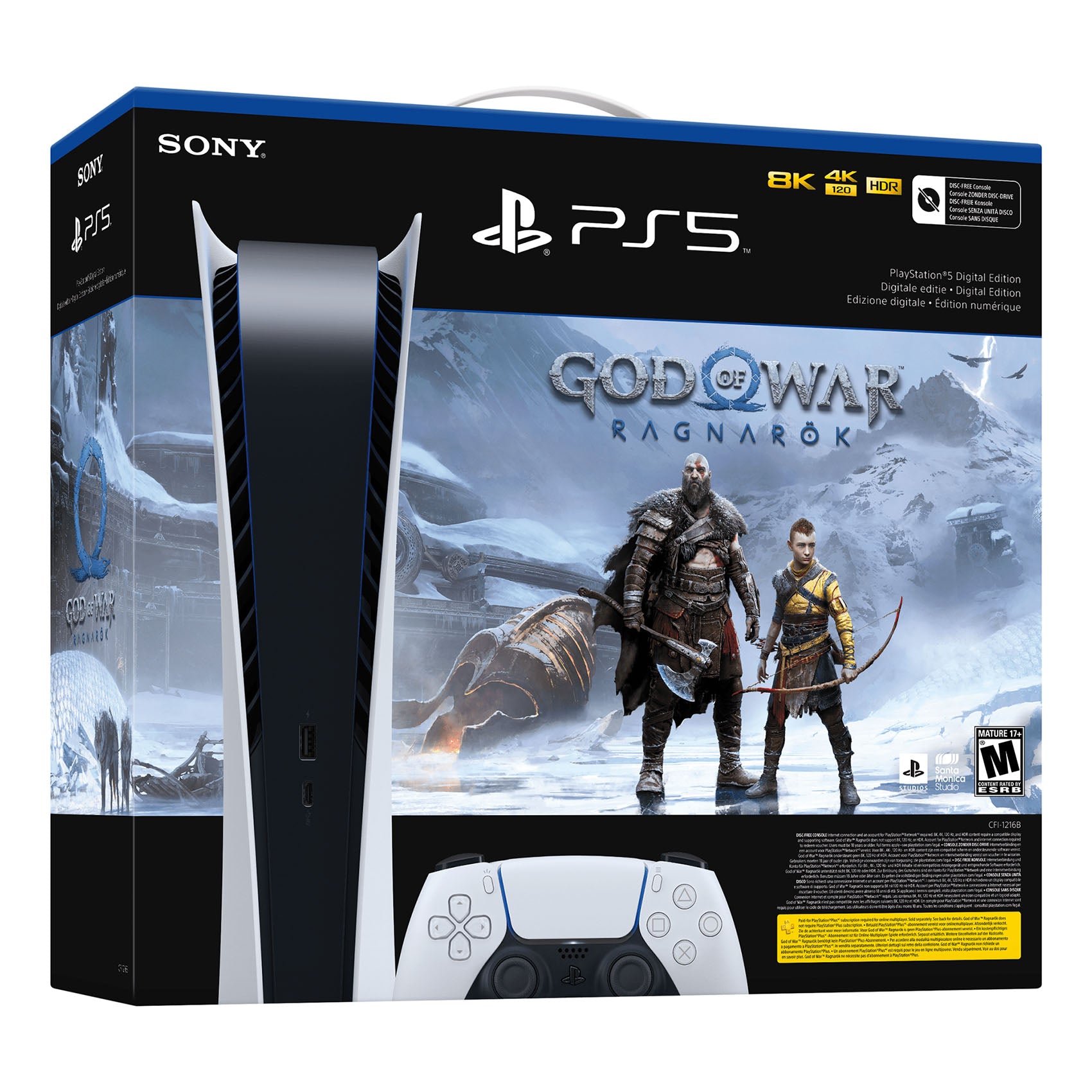 Sony PlayStation 5 Digital Edition PS5 – God of War Ragnarök Bundle - Pro-Distributing