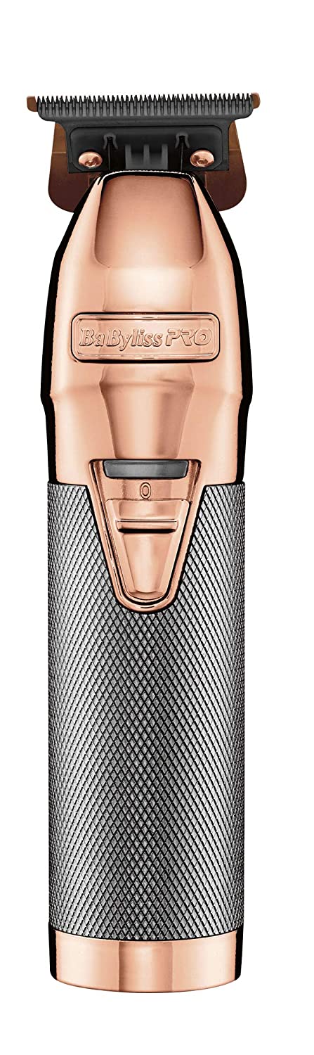 BaBylissPRO Rose Gold FX Cordless Hair Trimmer Bundle with Barberology Cleaning Spray and Cleaning Cloth - Pro-Distributing