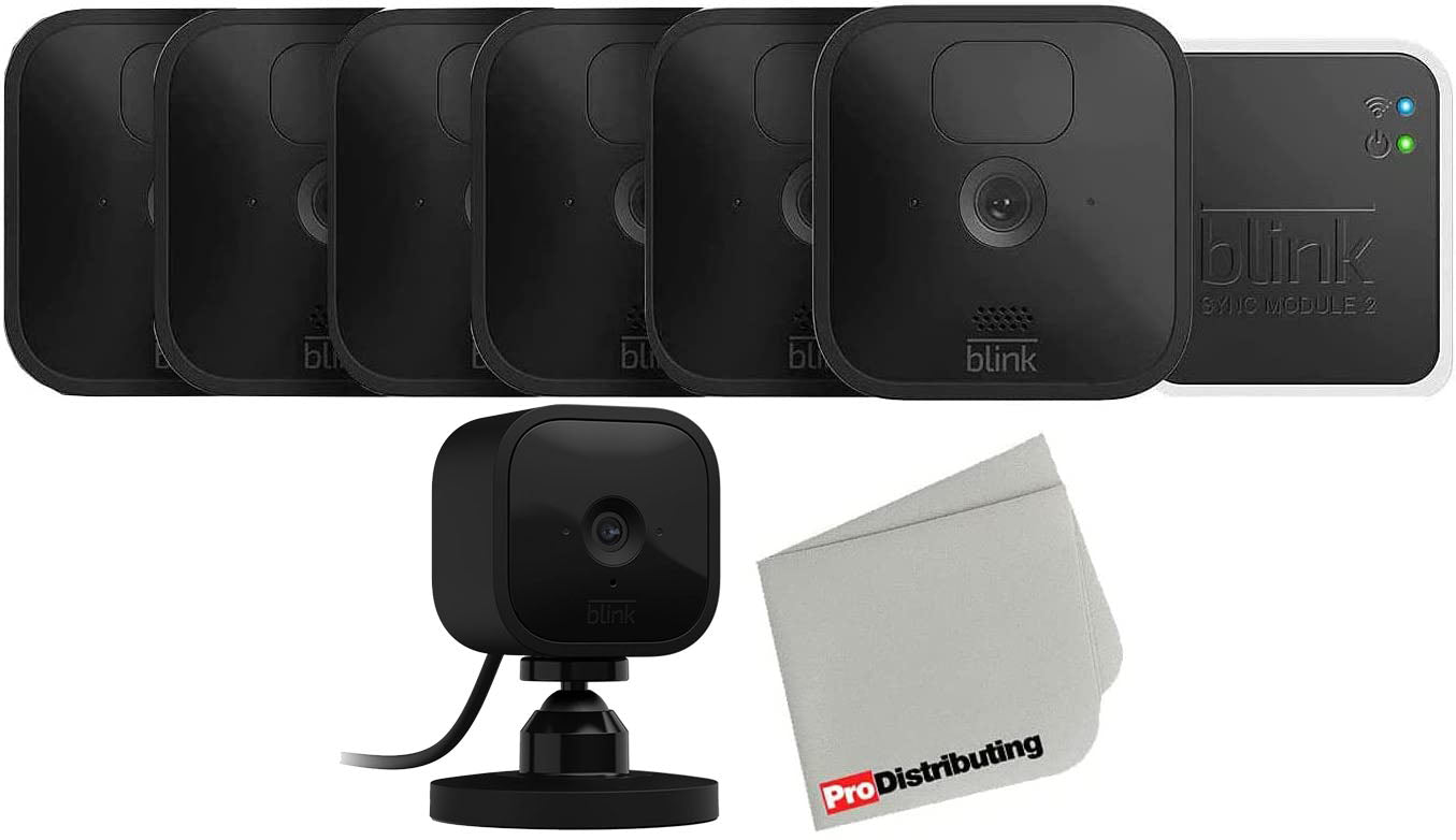 6 Cam Blink Outdoor Wireless Security Camera with Mini Indoor Camera Bundle - Pro-Distributing